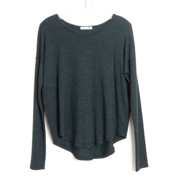 Rag & Bone Hudson Long Sleeve Jersey Tee Teal Heather Green Small NEW - Picture 2 of 14